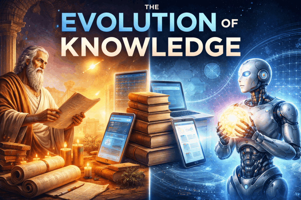 Evolution of Knowledge from ancient wisdom to artificial intelligence