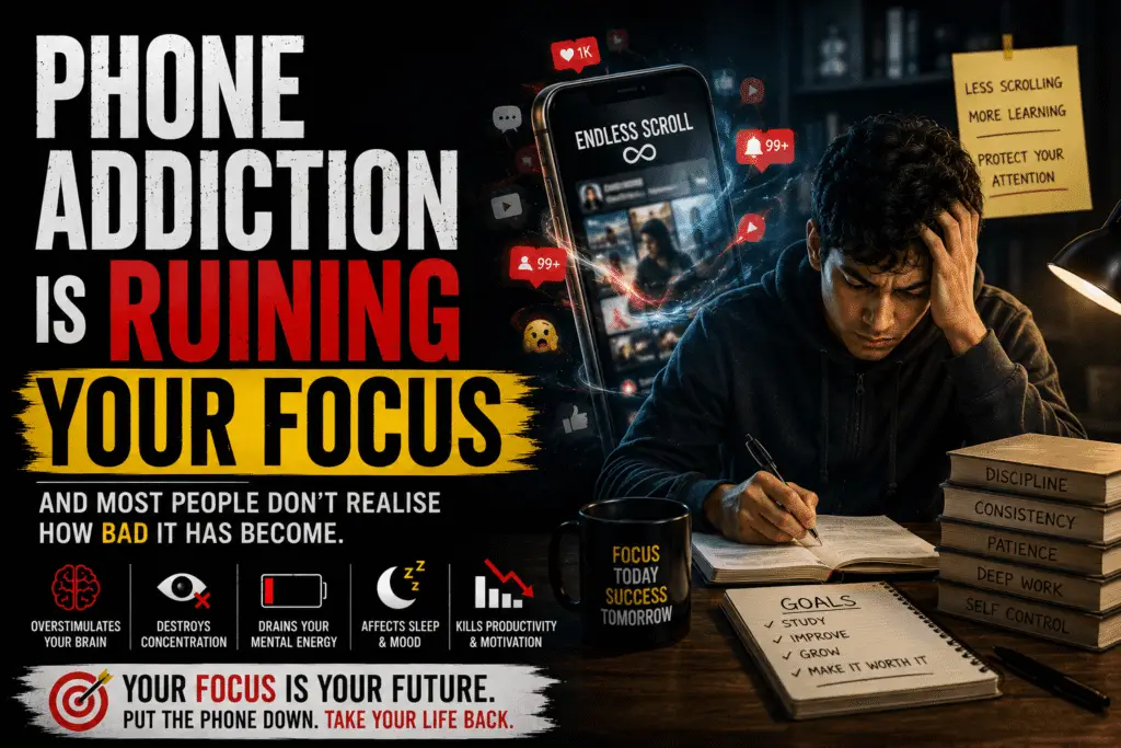 Phone Addiction Is Ruining Your Focus Featured